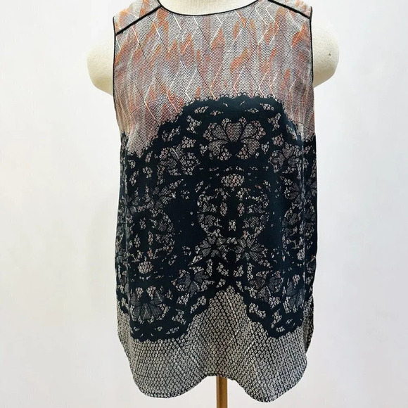 Daniel Rainn Tops - DANIEL RAINN Women Sleeveless Pullover Round Neck Semi Sheer Shirt Size Small